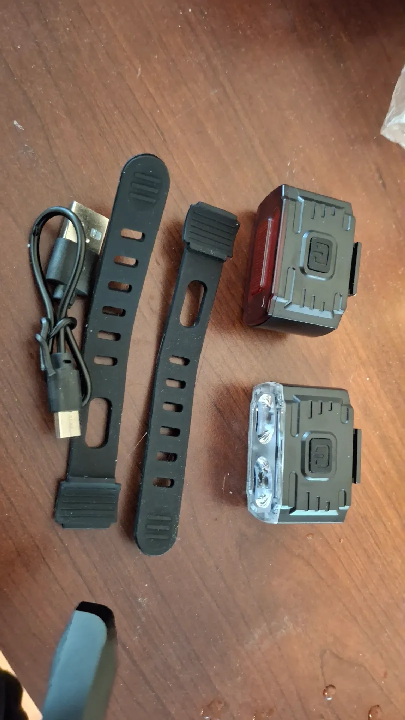 USB Bike Light Set - Front (White) & Rear (Red) ❤️ image indicator(3)