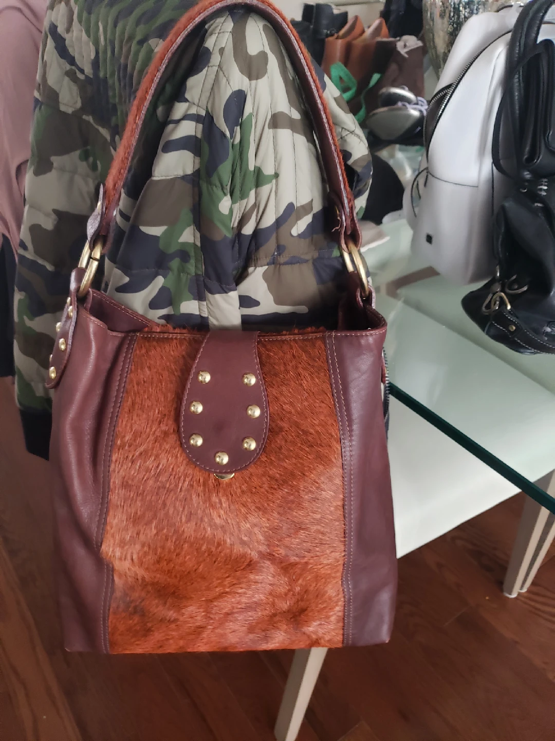 Maurizio Taiuti Leather Bucket Bag
