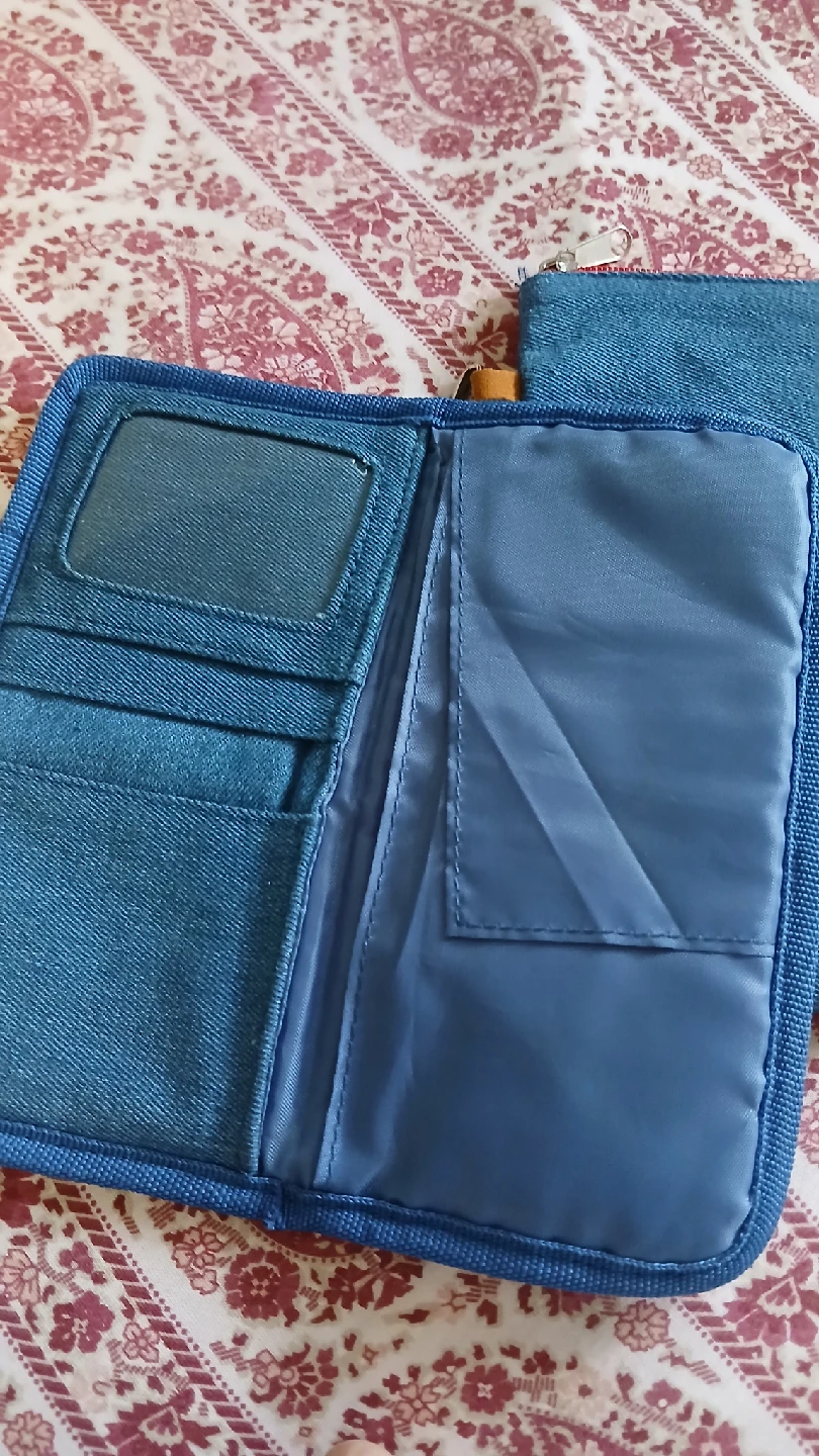 Denim Clutch and Wallet Set - photo 2