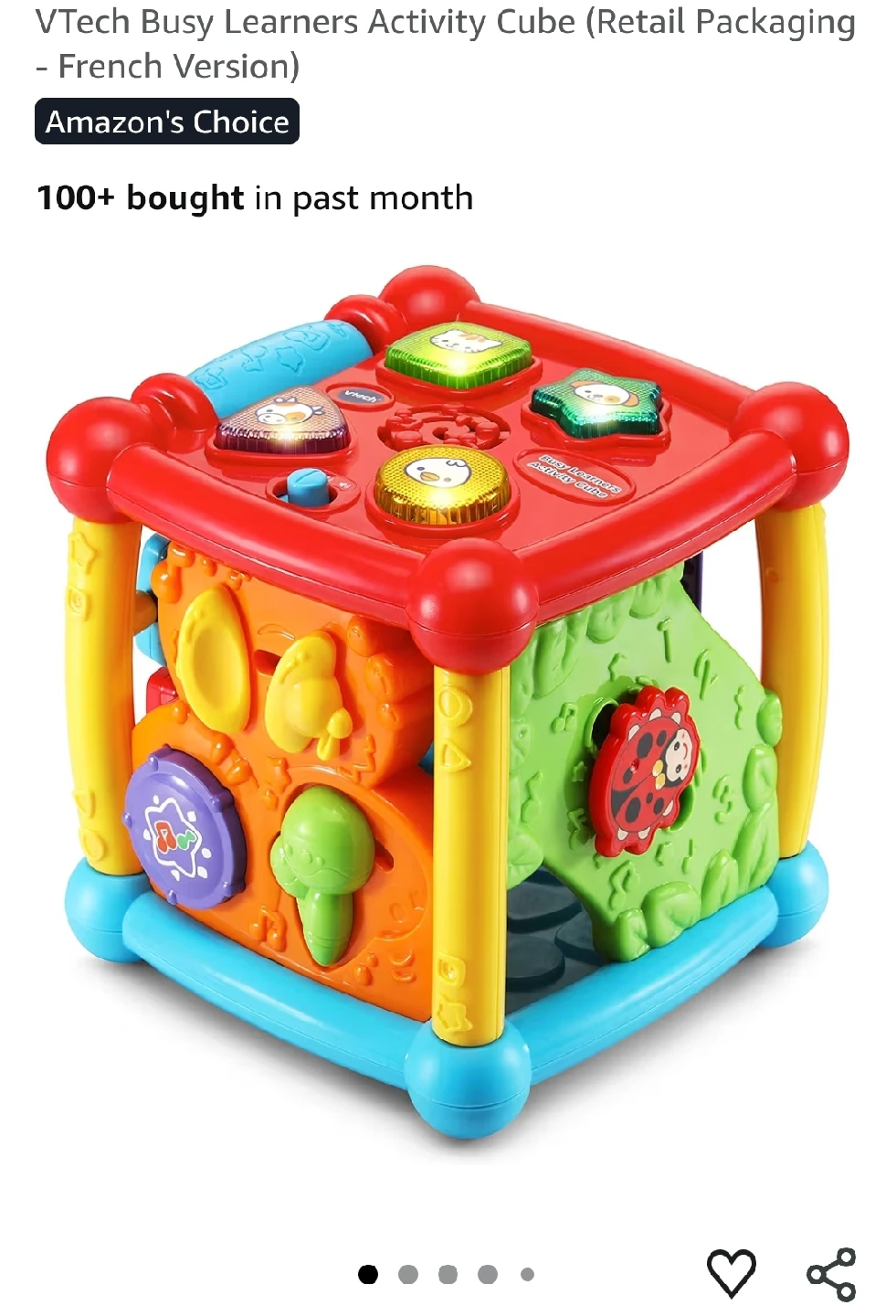 VTech Busy Learners Activity Cube - French Version - photo 2