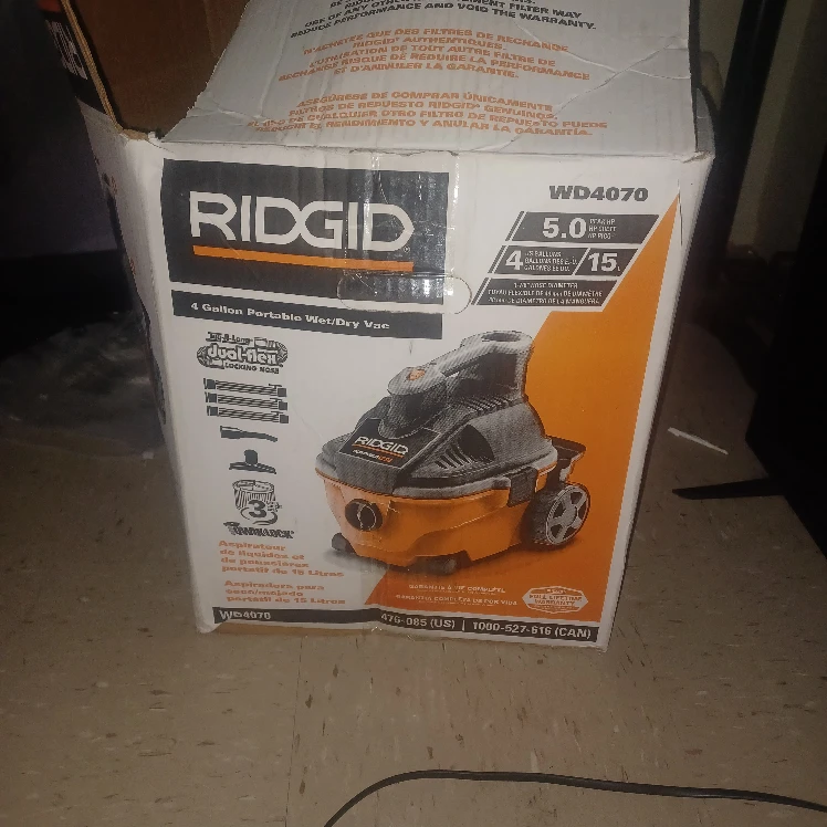 RIDGID WD4070 4 Gallon Wet/Dry Vac