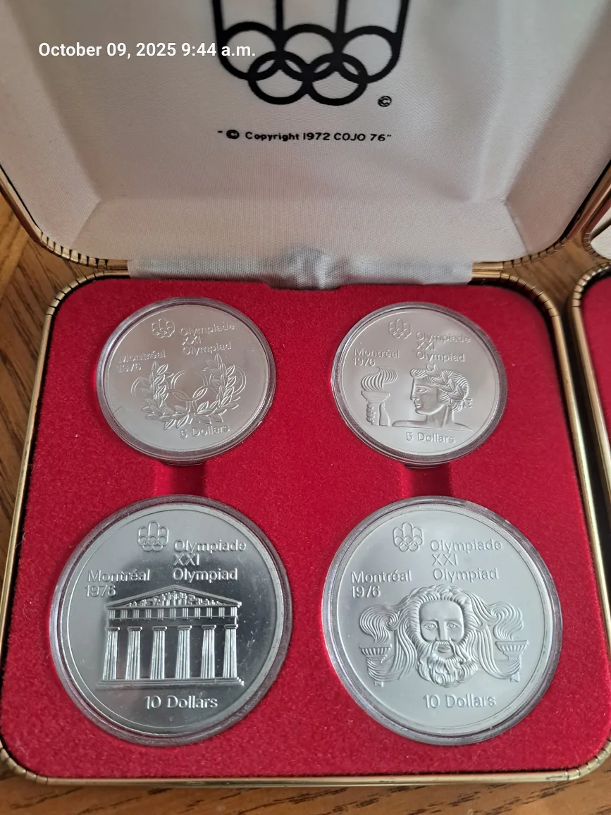 Montreal 1976 Olympiad Sterling Silver Coin Set image indicator(3)