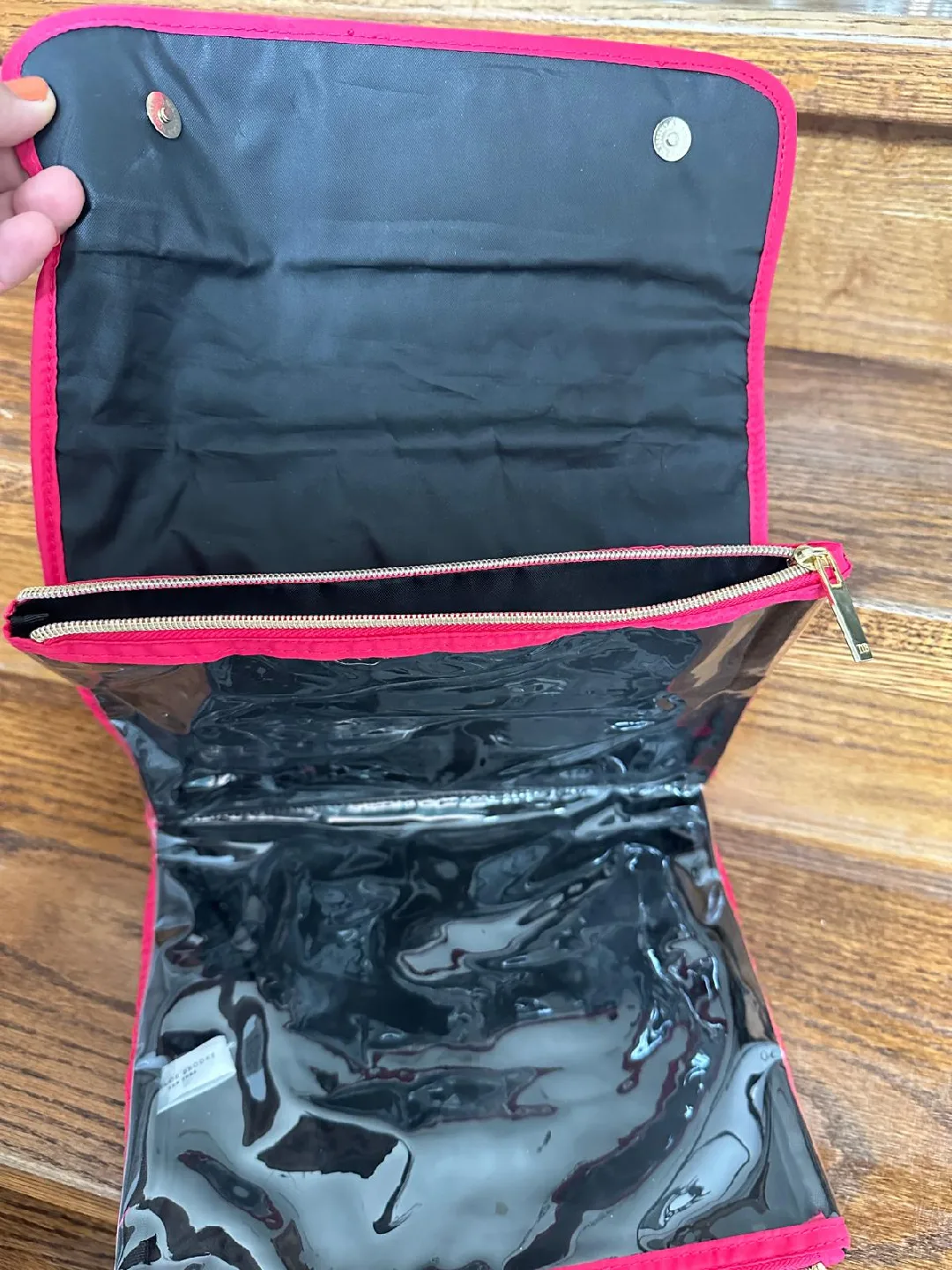 Taylor Brooke Pink Quilted Makeup Bag image indicator(3)