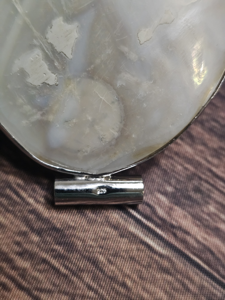 Mother of Pearl & Sterling Silver Pendant - photo 2