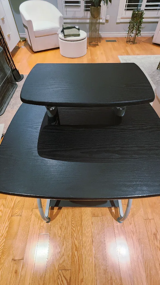 Black Adjustable Height Standing Desk image indicator(4)