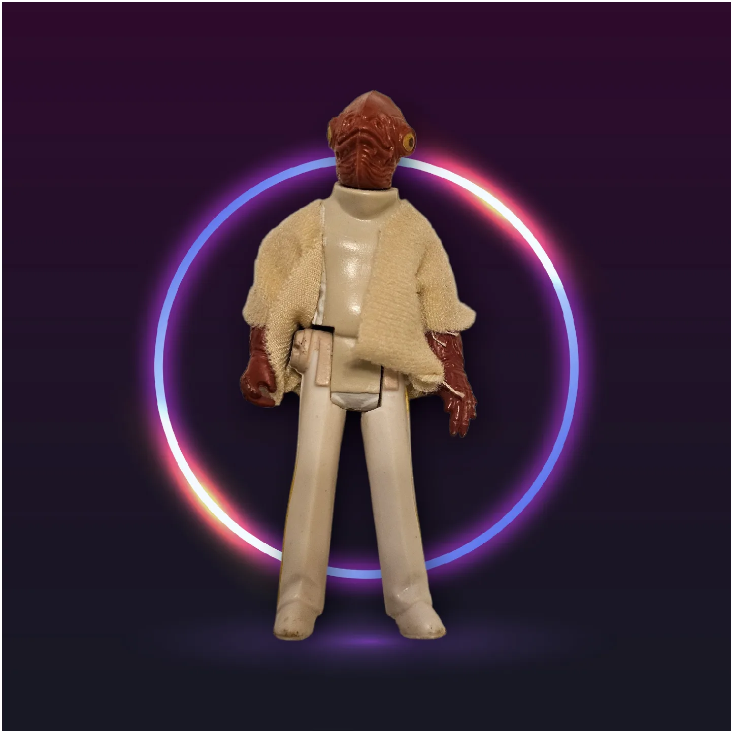 Vintage Star Wars Admiral Ackbar Action Figure thumbnail