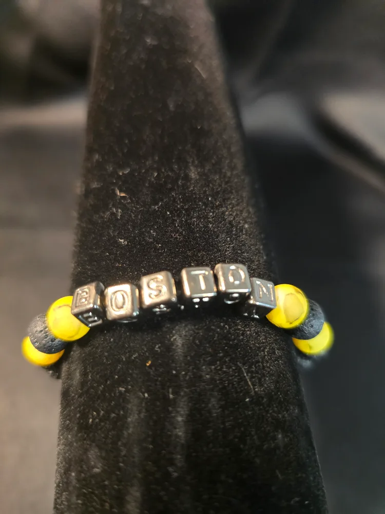 Boston Bead Bracelet - Yellow & Black image indicator(2)
