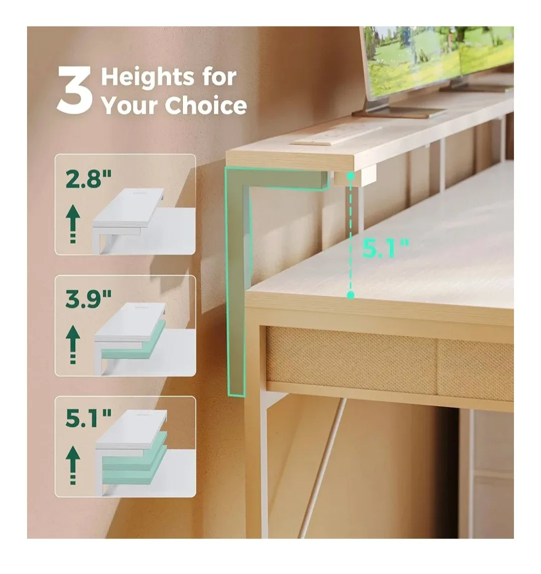 Huuger White Vanity Desk with Drawers image indicator(7)