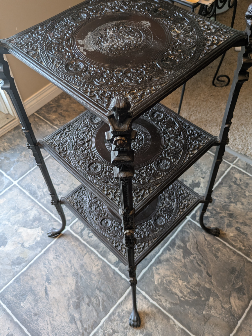 Three-Tiered Decorative Metal Stand - photo 2