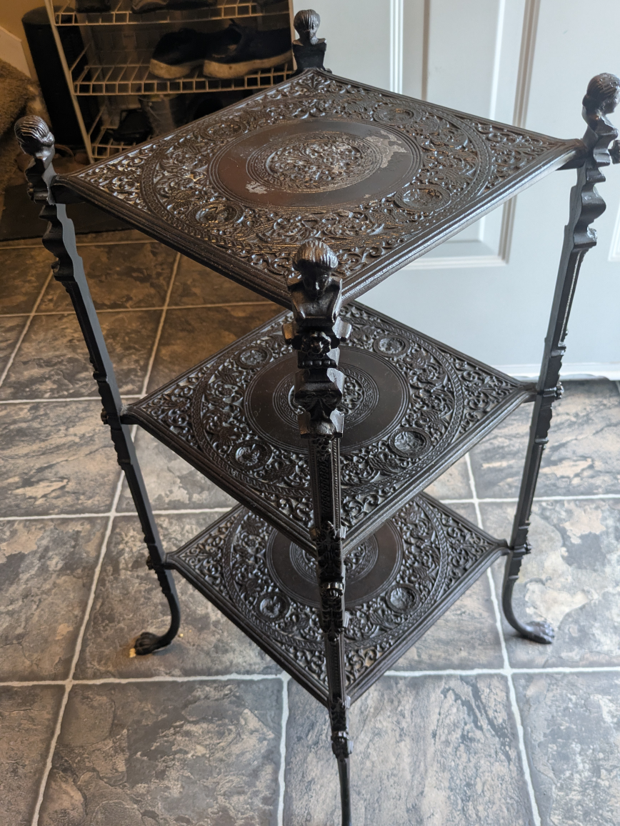 Three-Tiered Decorative Metal Stand - photo 3