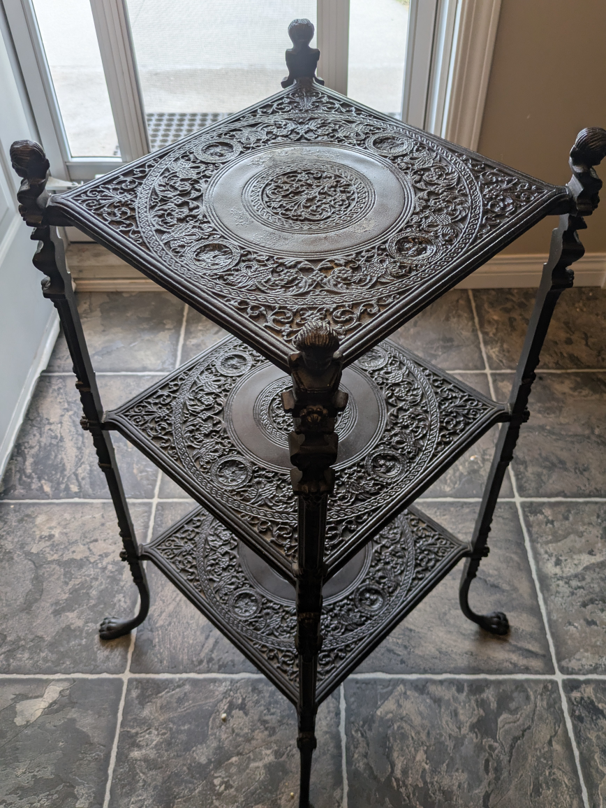 Three-Tiered Decorative Metal Stand - photo 4