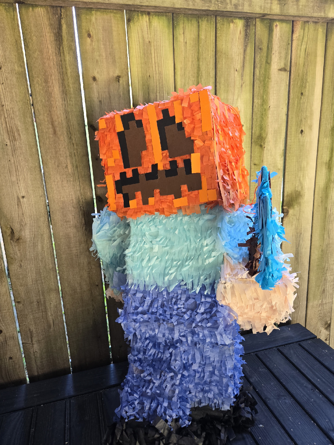 Minecraft Pumpkin Head Piñata halloween