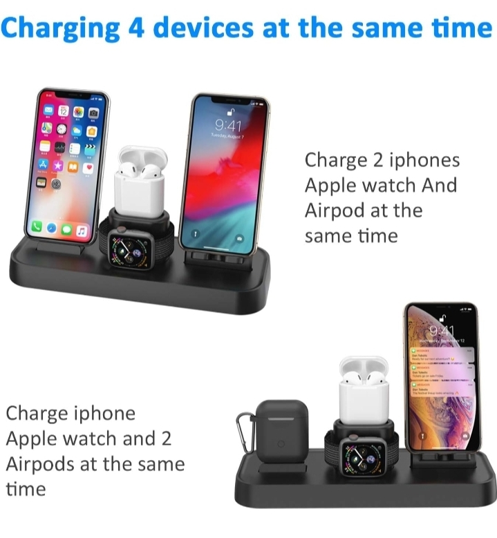 Wireless Charger, 4 in 1 Charging Station - photo 2