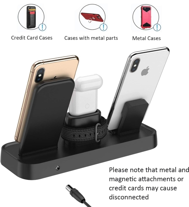 Wireless Charger, 4 in 1 Charging Station - photo 4
