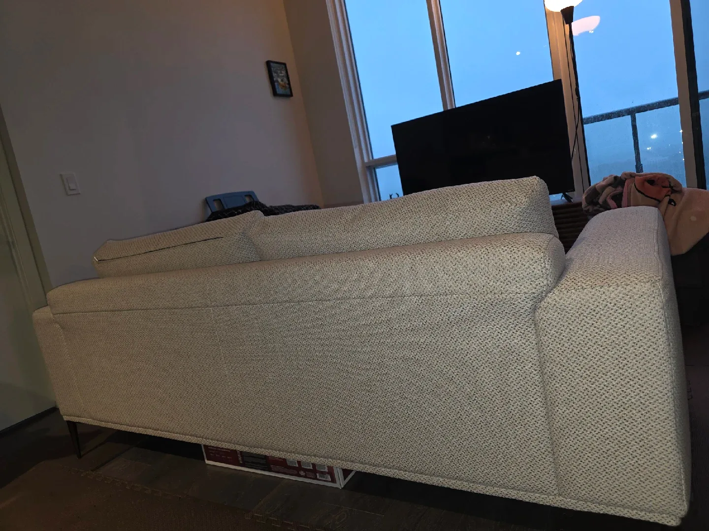 99% NEW! Structube Lounis Beige 3-seater Sofa image indicator(6)