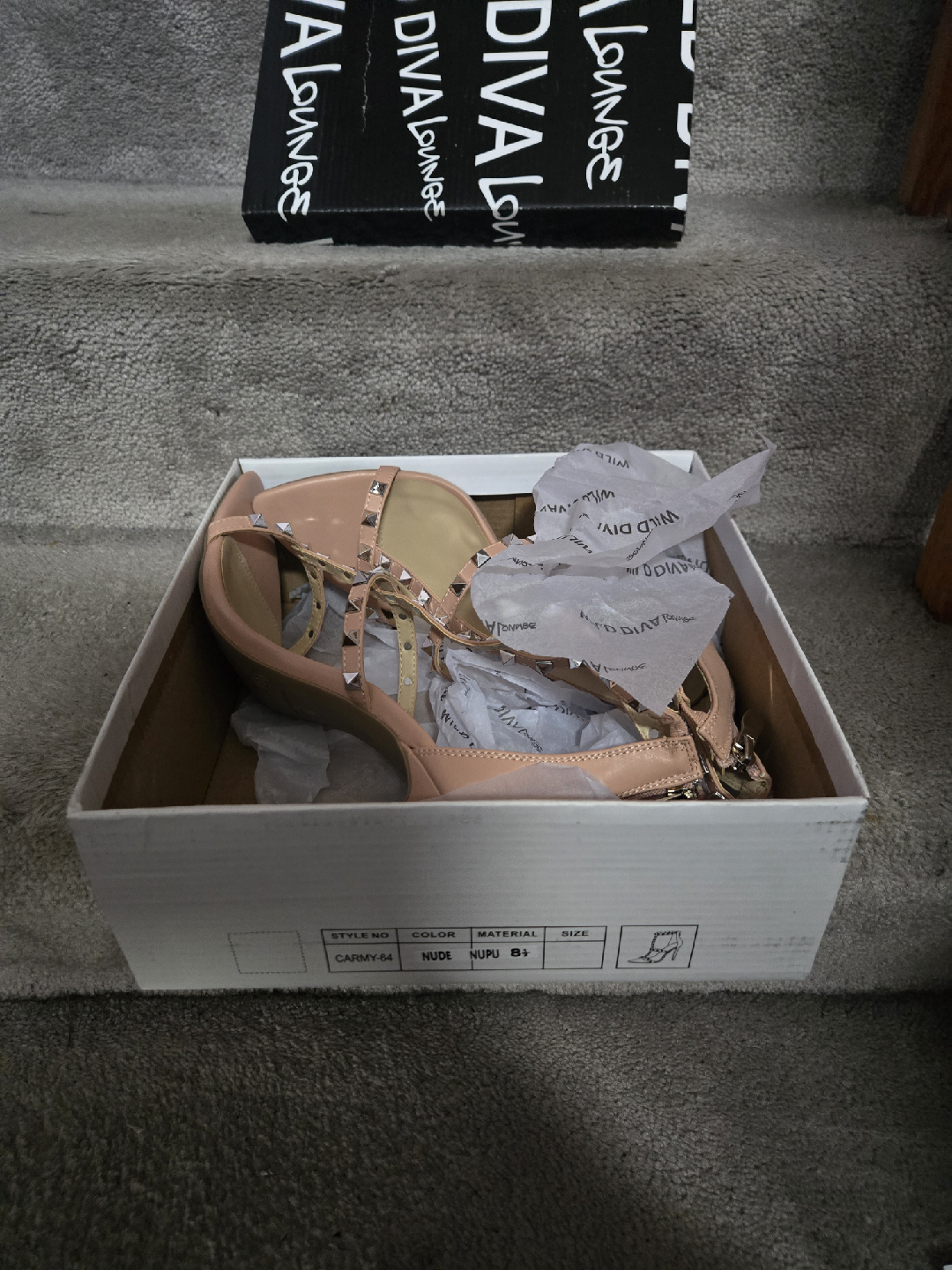 Wild Diva Lounge Nude Heels - Size 8.5