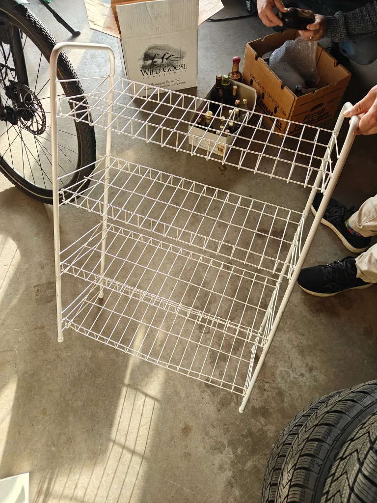 White Wire Shoe Rack thumbnail