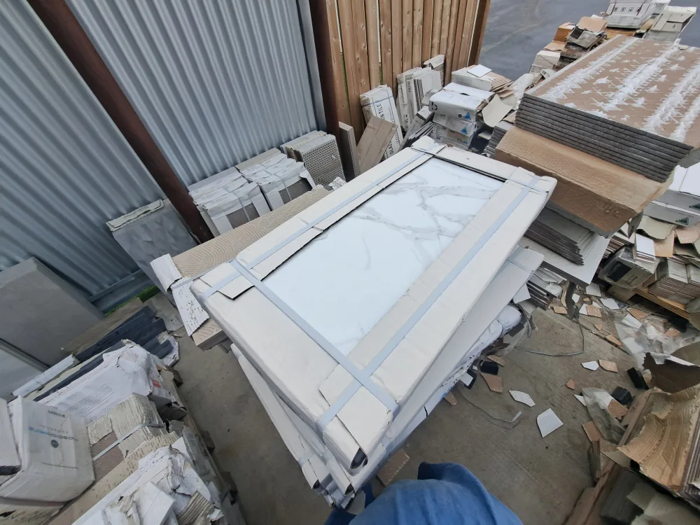 blow out sale assorted tiles, carpet, vinyl, and hardwood image indicator(3)