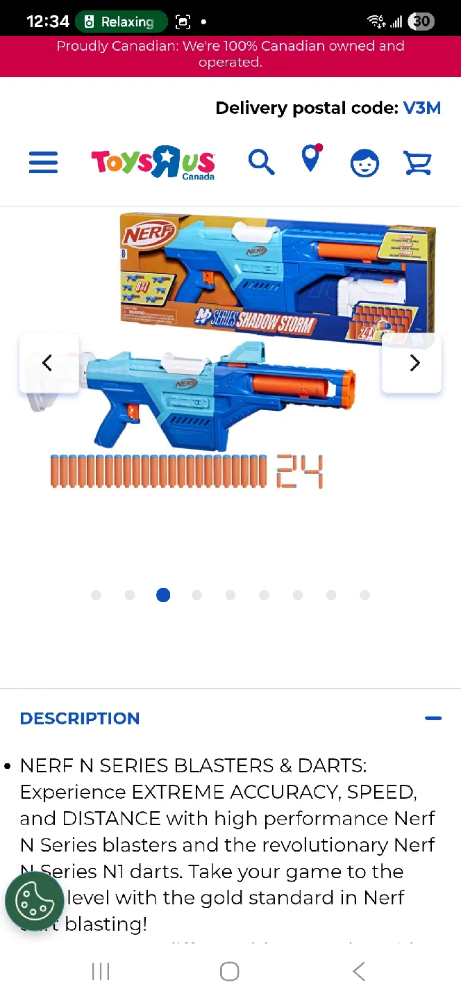 Nerf rifle  n series blaster and dart 4 available image indicator(9)