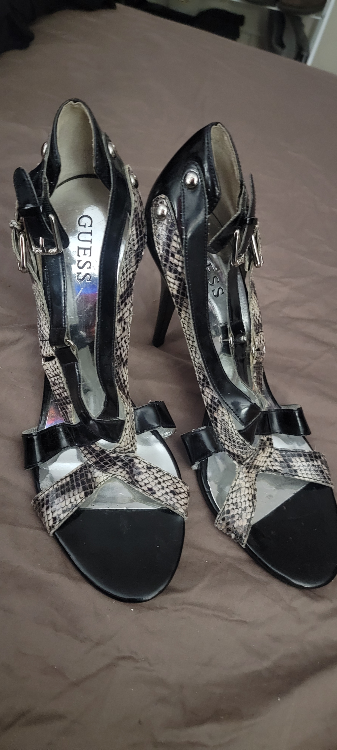 Guess Black Heels, Size 10