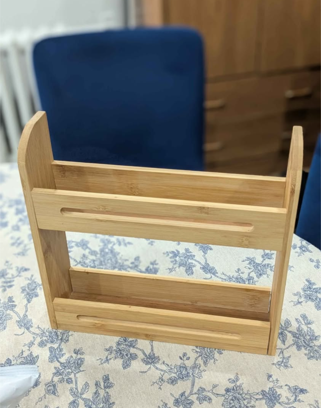 Bamboo Spice Rack Organizer