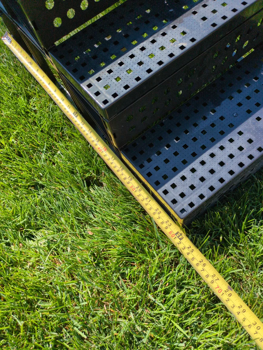 Black Plastic dog steps image indicator(2)