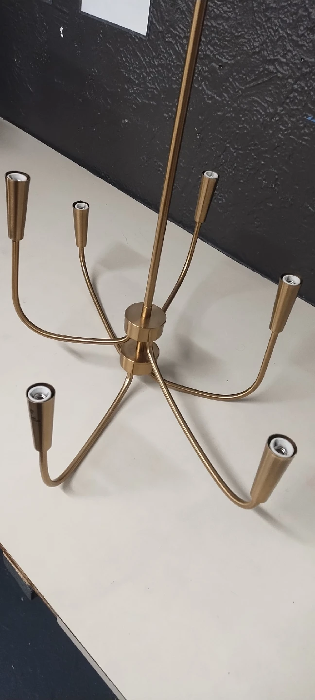 Gold Sputnik Style Chandelier - photo 2