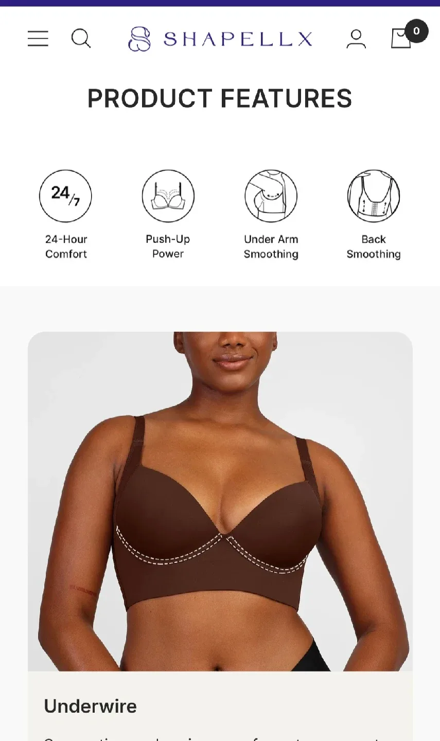 Shapellx Bra, Size 34B image indicator(4)