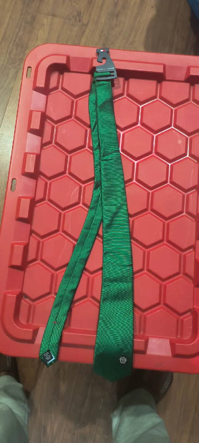 Tommy Hilfiger Green Necktie - New with Tags thumbnail