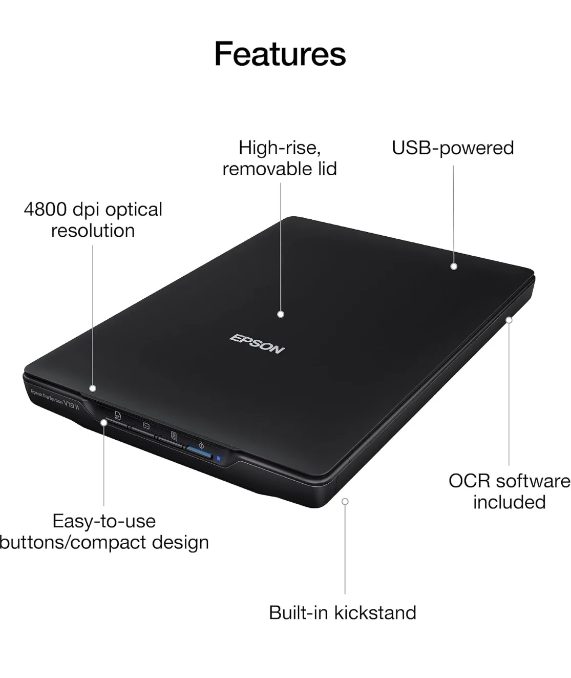 Epson Perfection V19 II Scanner image indicator(3)