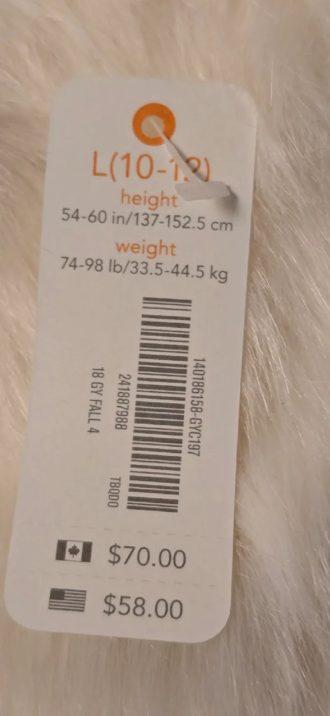 NEW! Gymboree Faux Fur Throw Jacket! - Size 10 - 12 Youth image indicator(9)