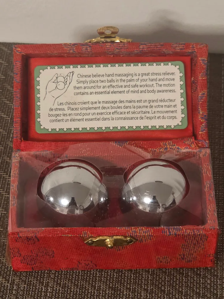 Chinese Baoding Hand Massaging Balls w/ Box image indicator(2)