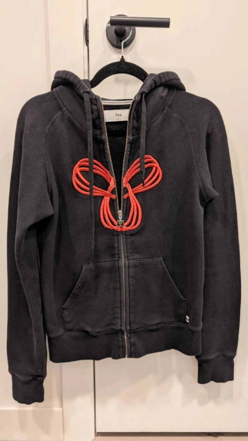 TNA Black Zip-Up Hoodie - photo 3