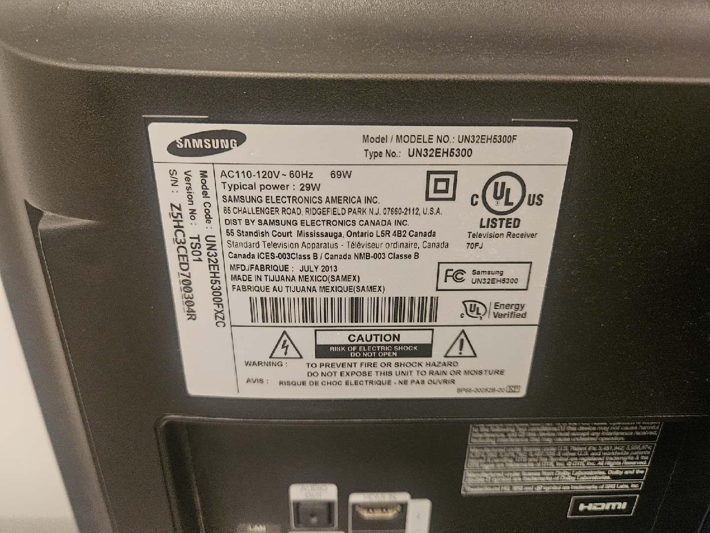 Samsung UN32EH5300F 32" TV - photo 2