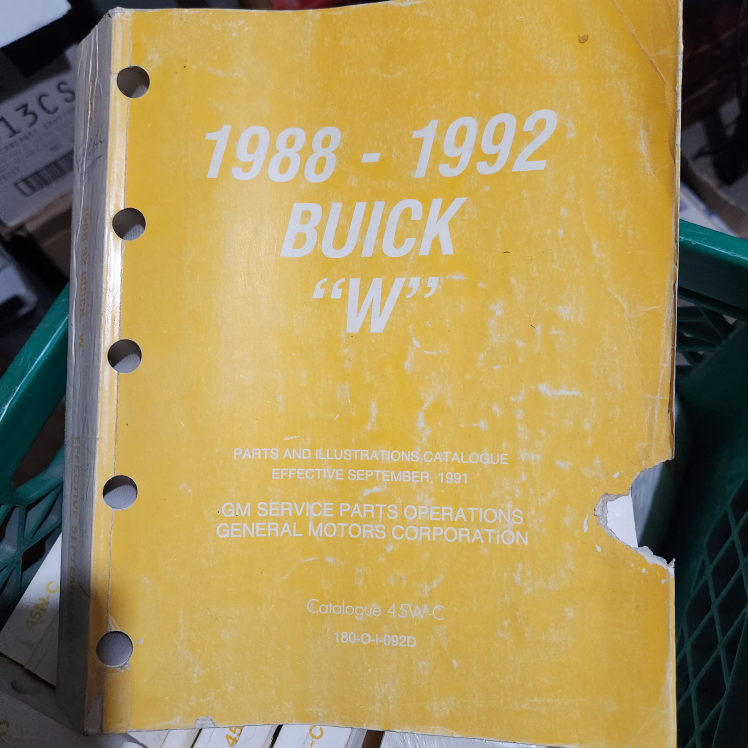 Chevrolet & Buick Parts Catalogues 1987-1992 - photo 5