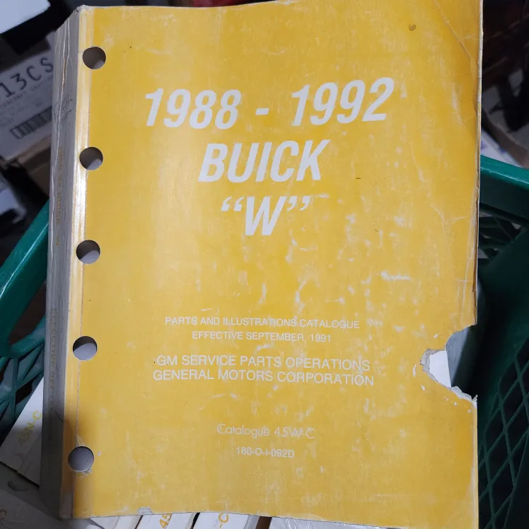Chevrolet & Buick Parts Catalogues 1987-1992 image indicator(5)
