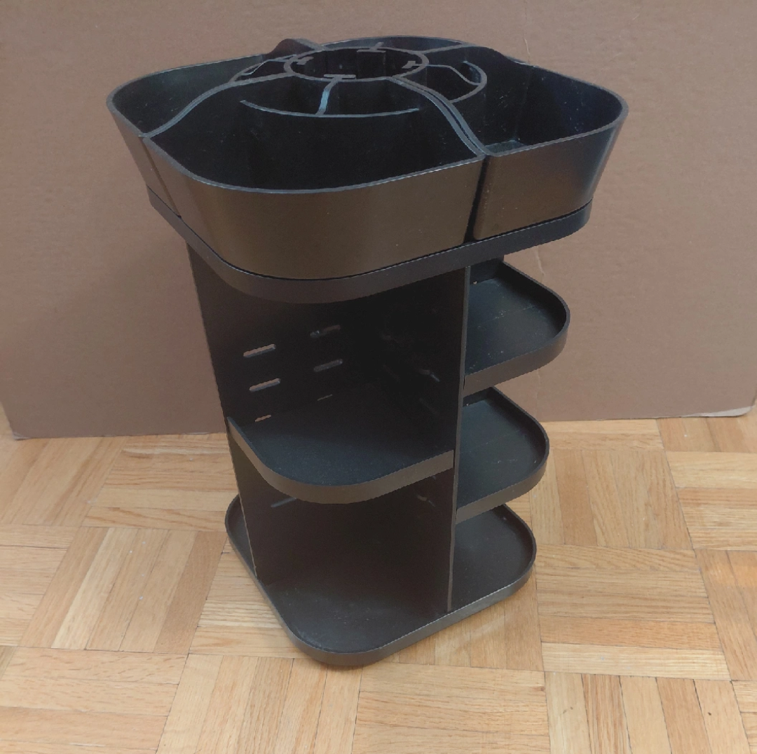 Rotating Makeup Organizer - Black