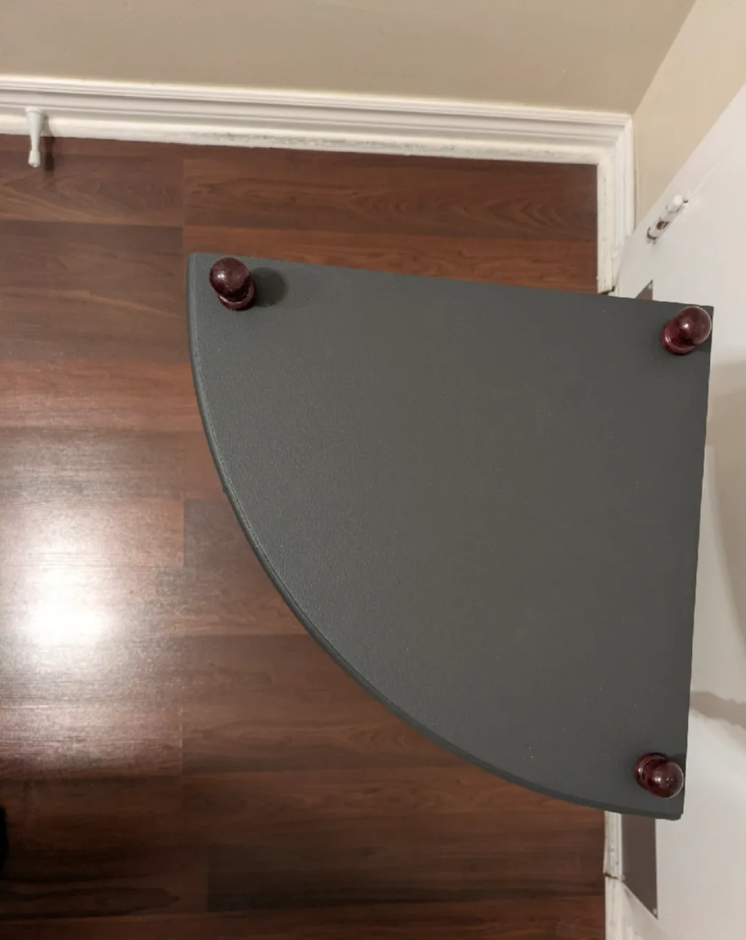 Corner Shelf - 3 Tier - Black & Burgundy image indicator(2)