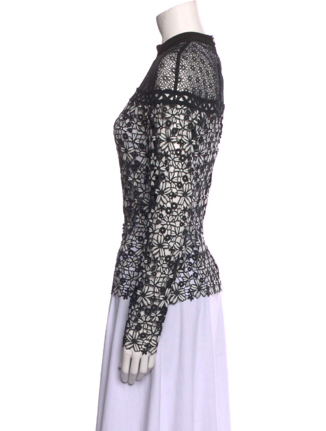 Self-Portrait Lace Trimmed Top size2 - photo 2