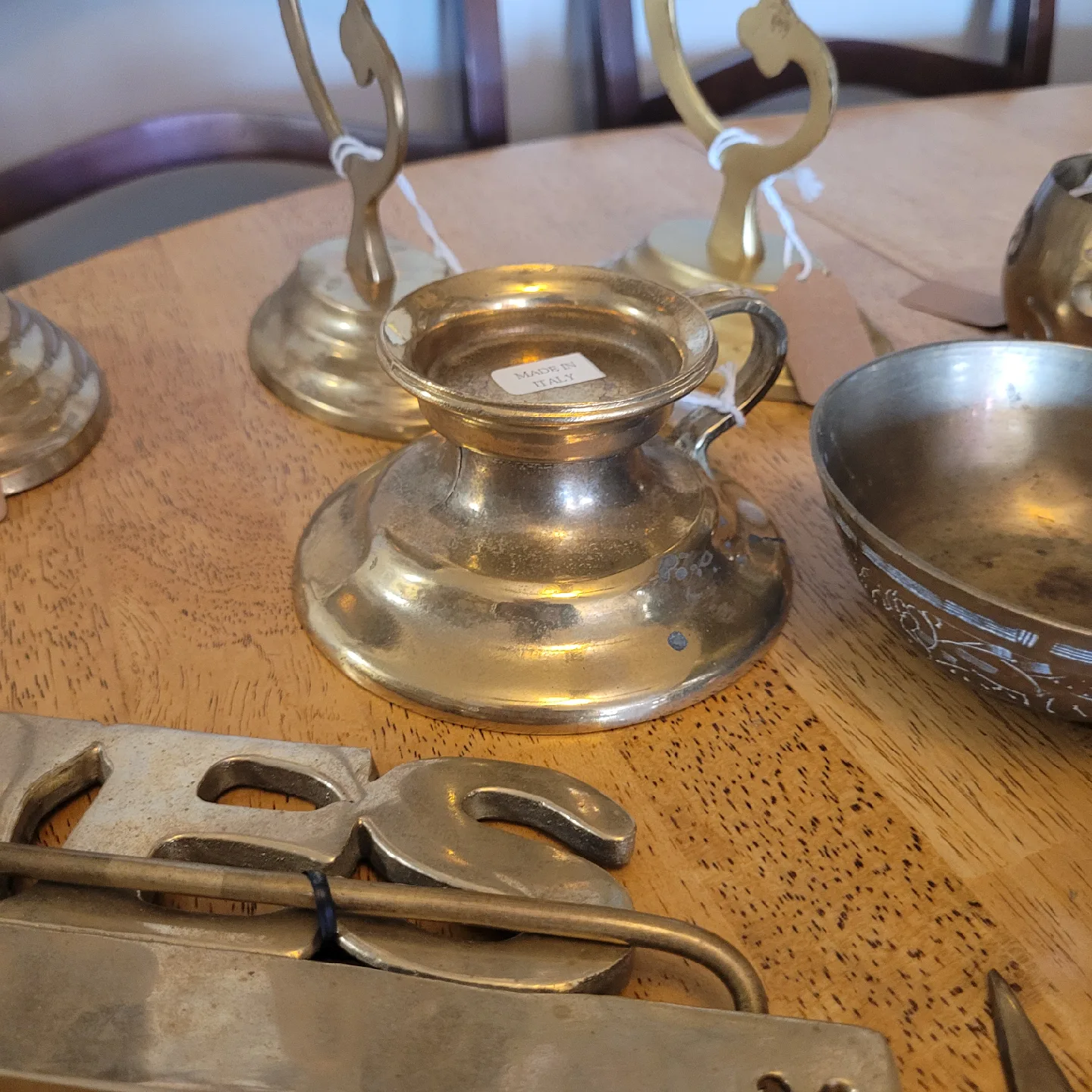 Lot of 9 Vintage Brass Items 5.00 each or all 9 for 25.00 image indicator(7)