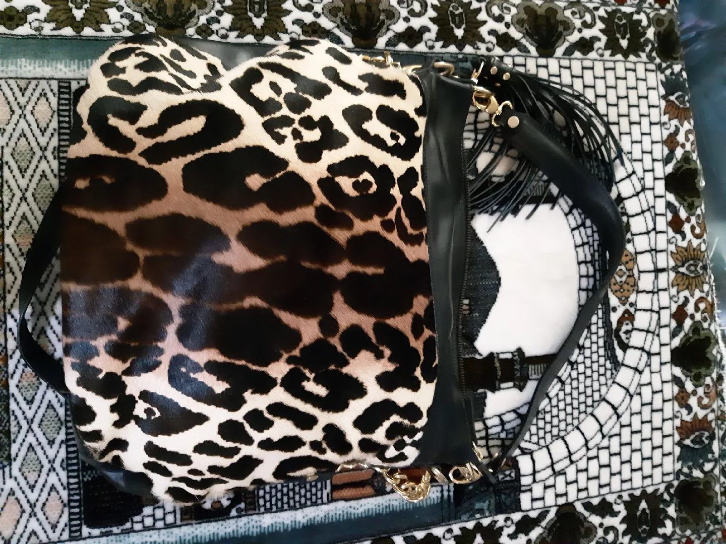 Leopard Print Shoulder Bag image indicator(2)