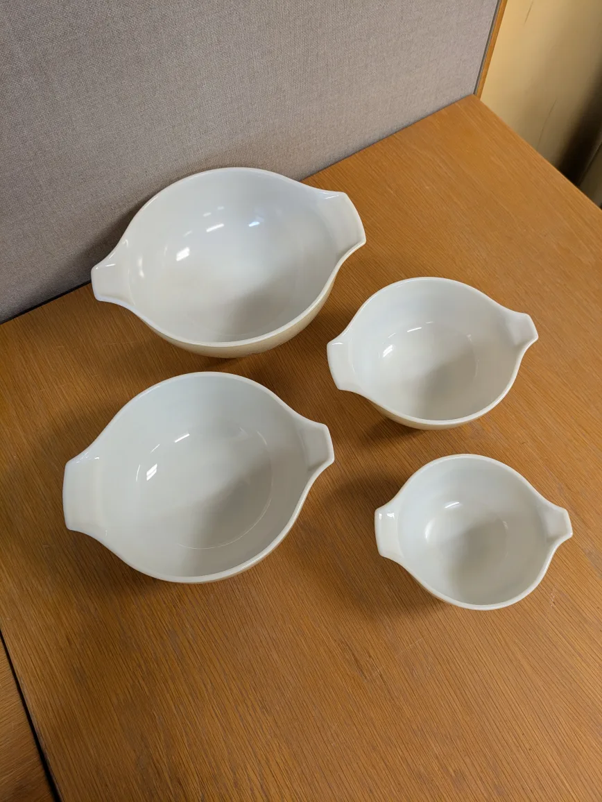 vintage PYREX Forest Fancies cinderella mixing bowl set image indicator(5)