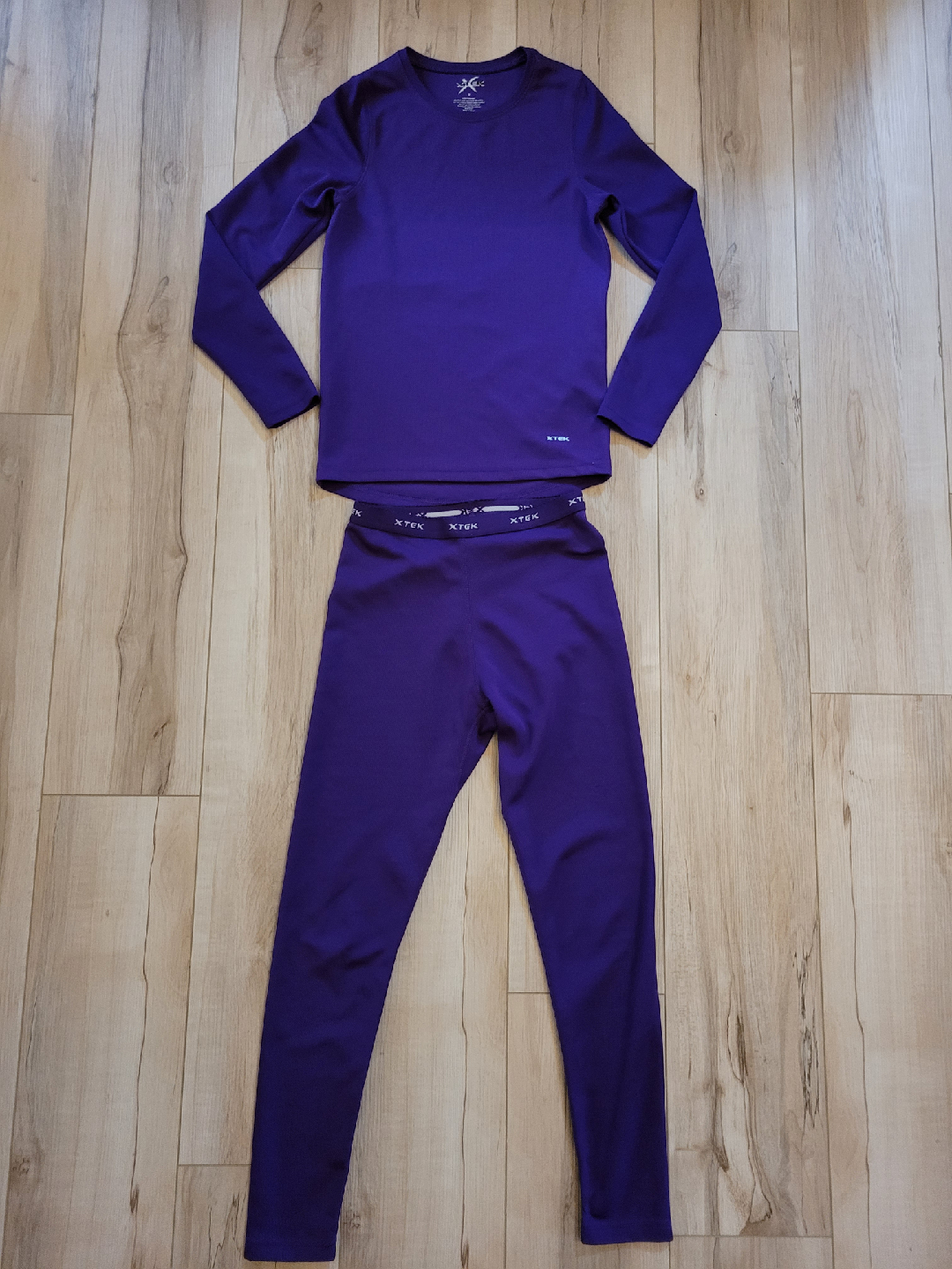 Xtek Purple Long Sleeve & Leggings Set - Kids Size S