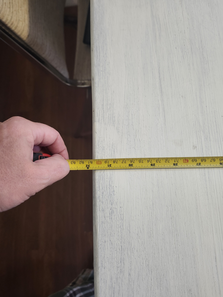 White Painted Dining Table - 32" x 52" - photo 2