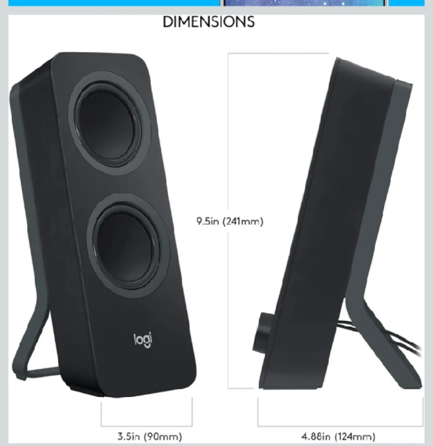 Logitech Z207 2.0 Channel Computer Speaker System with Bluetooth image indicator(5)