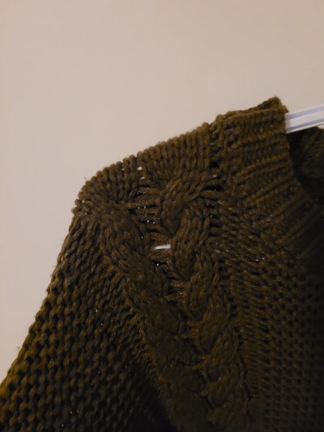 Devoted L Olive Green Knit Sweater image indicator(3)