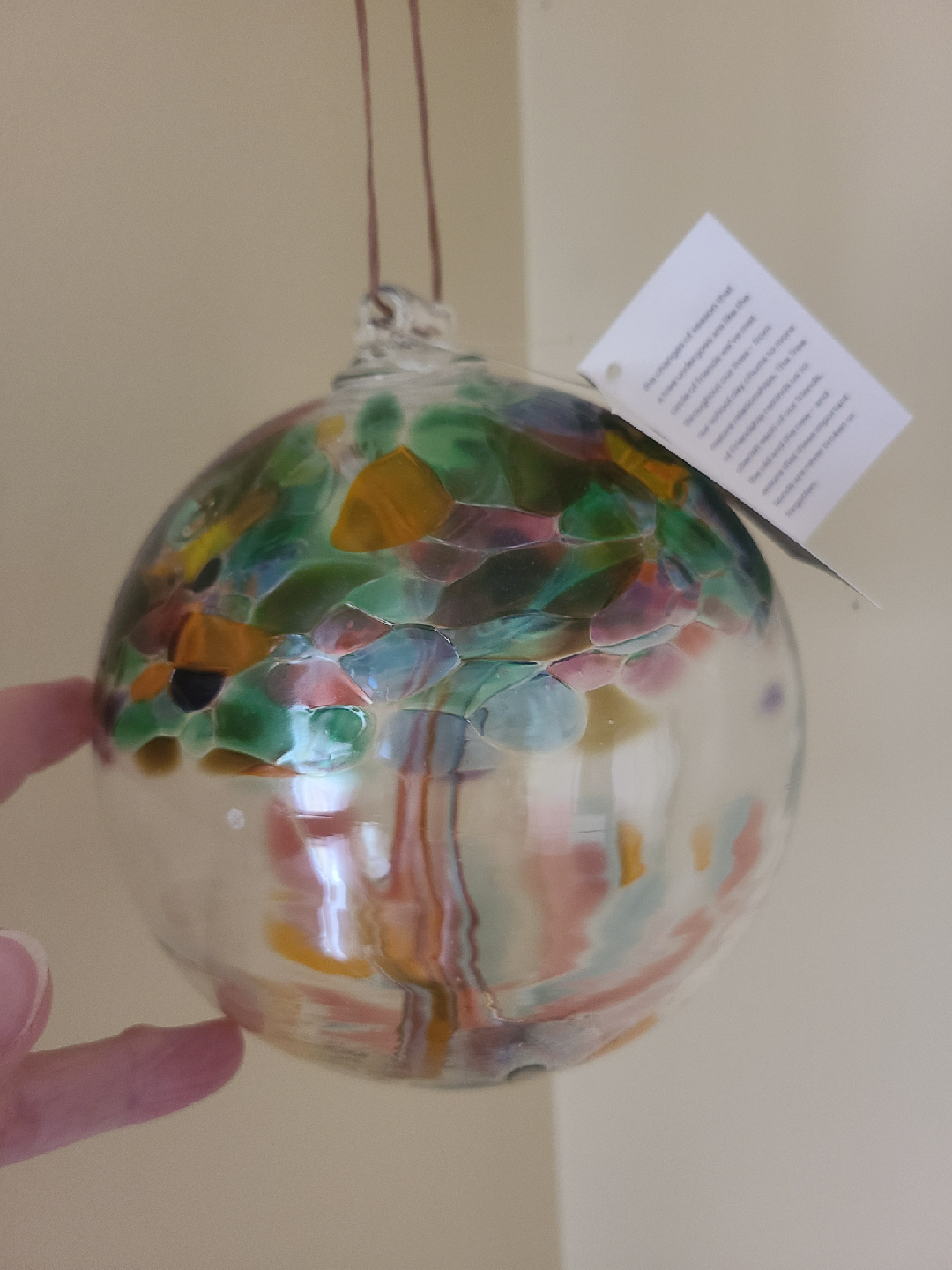 Kitras Art Glass Tree of Friendship Ornament