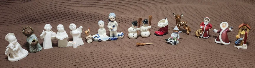 Goebel W.Germany Hummel Figurines & a wall display case image indicator(4)