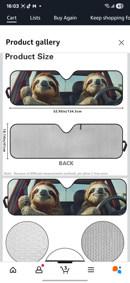 Funny dogs Windshield Sun Shade - photo 4