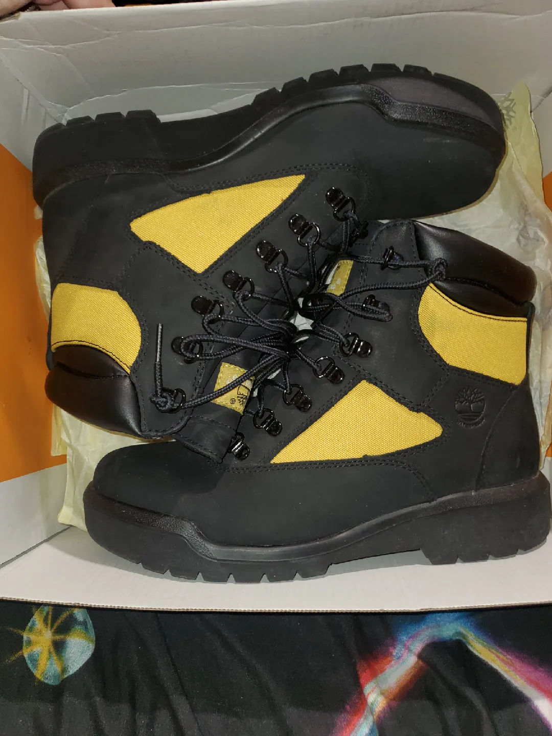 Timberland Black/Yellow Field Boots thumbnail